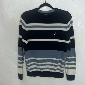 Nautica blue cotton sweater, size small